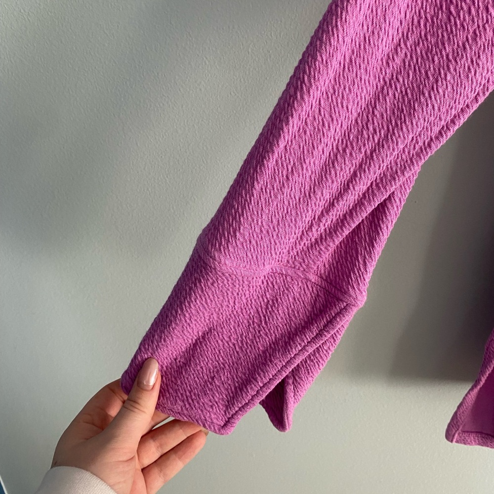 Soft Surroundings Carlile Orchid Purple Collared Blouse - Picture 4 of 8